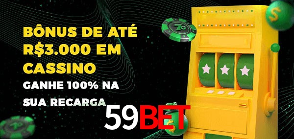 59BET melhor bônus de depósito